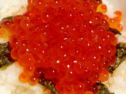 ちょっと贅沢☆自分へごほうび☆イクラ丼